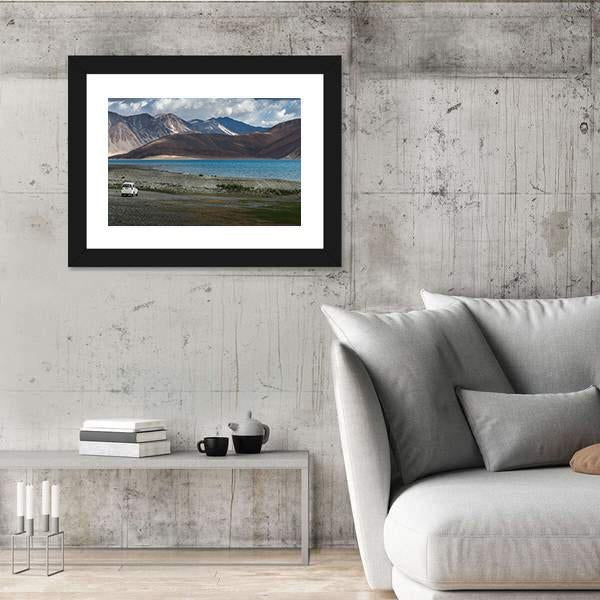 Pangong Lake India Canvas Wall Art-3 Horizontal-Gallery Wrap-25" x 16"-Tiaracle