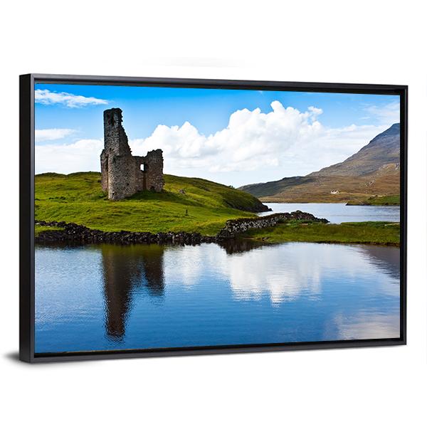 Path To A Ruiner Of Scottish Caste Canvas Wall Art-3 Horizontal-Gallery Wrap-25" x 16"-Tiaracle