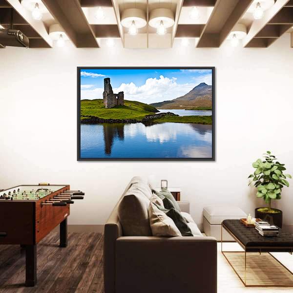 Path To A Ruiner Of Scottish Caste Canvas Wall Art-3 Horizontal-Gallery Wrap-25" x 16"-Tiaracle