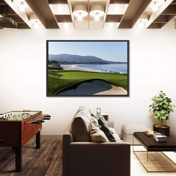 Pebble Beach Golf Link Canvas Wall Art-3 Horizontal-Gallery Wrap-25" x 16"-Tiaracle