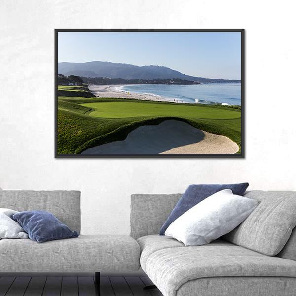 Pebble Beach Golf Link Canvas Wall Art-3 Horizontal-Gallery Wrap-25" x 16"-Tiaracle