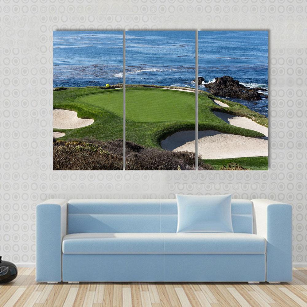 Pebble Beach Golf Link Canvas Wall Art-3 Horizontal-Gallery Wrap-37" x 24"-Tiaracle