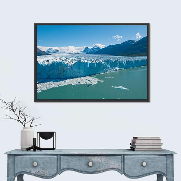 Perito Moreno Glacier Patagonia Argentina Canvas Wall Art-1 Piece-Floating Frame-24" x 16"-Tiaracle