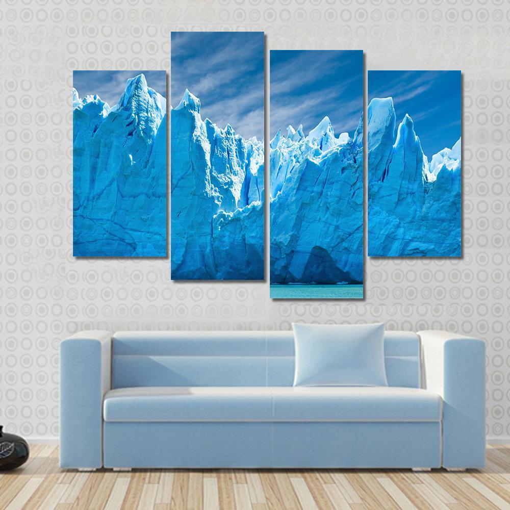 Perito Moreno Glacier Patagonia Argentina Canvas Wall Art-4 Pop-Gallery Wrap-50" x 32"-Tiaracle