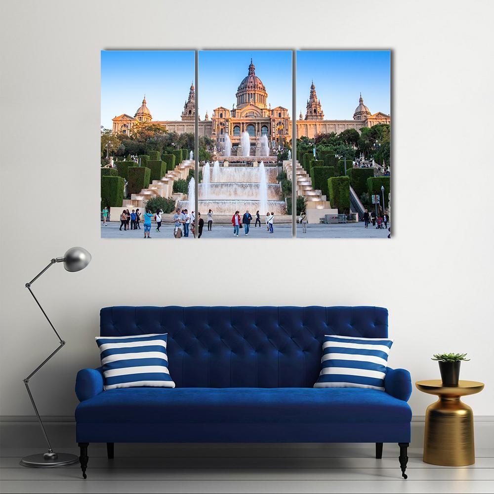 Placa De Espanya National Museum Canvas Wall Art-3 Horizontal-Gallery Wrap-37" x 24"-Tiaracle