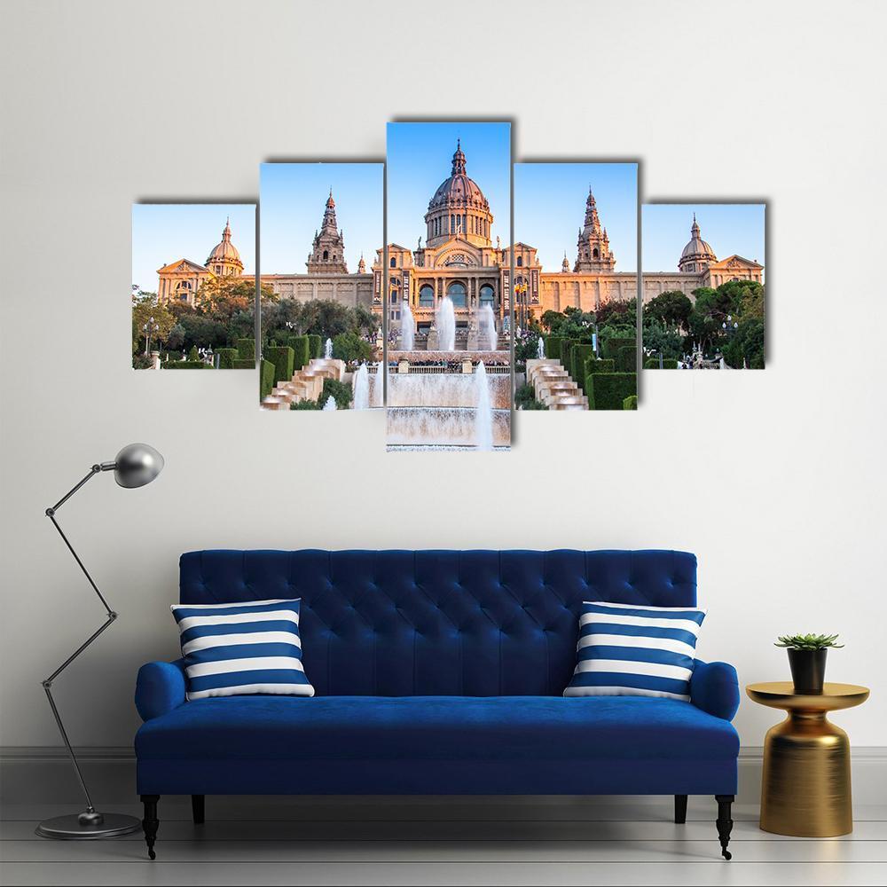 Placa De Espanya National Museum Canvas Wall Art-5 Star-Gallery Wrap-62" x 32"-Tiaracle