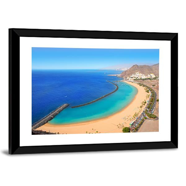 Playa de Las Teresitas Canvas Wall Art-3 Horizontal-Gallery Wrap-25" x 16"-Tiaracle