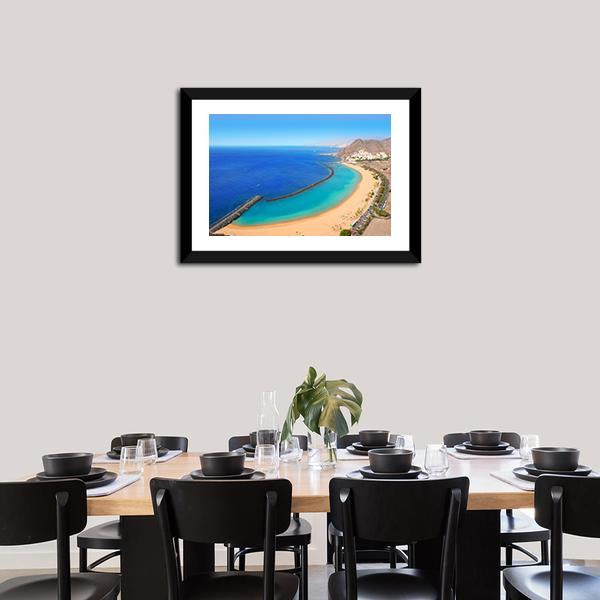 Playa de Las Teresitas Canvas Wall Art-3 Horizontal-Gallery Wrap-25" x 16"-Tiaracle