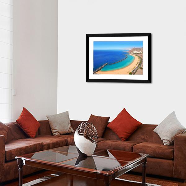 Playa de Las Teresitas Canvas Wall Art-3 Horizontal-Gallery Wrap-25" x 16"-Tiaracle