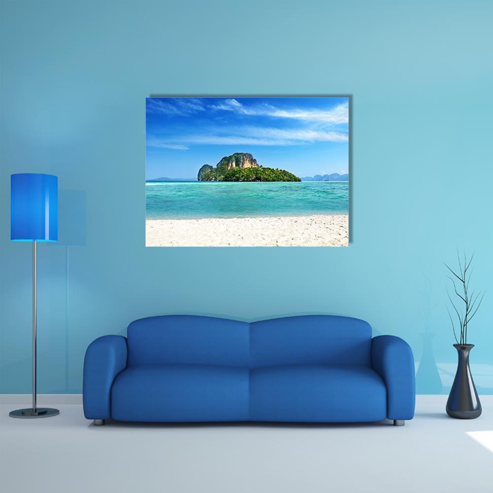 Poda Island In Thailand Canvas Wall Art-1 Piece-Gallery Wrap-48" x 32"-Tiaracle