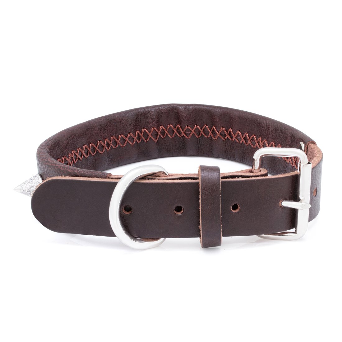 Princess-Cut Spike Iced Dog Collar