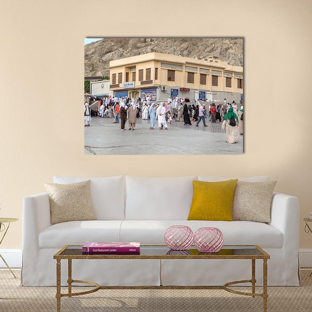 Prophet Muhammad Birth Place House In Mecca Canvas Wall Art-1 Piece-Gallery Wrap-48" x 32"-Tiaracle