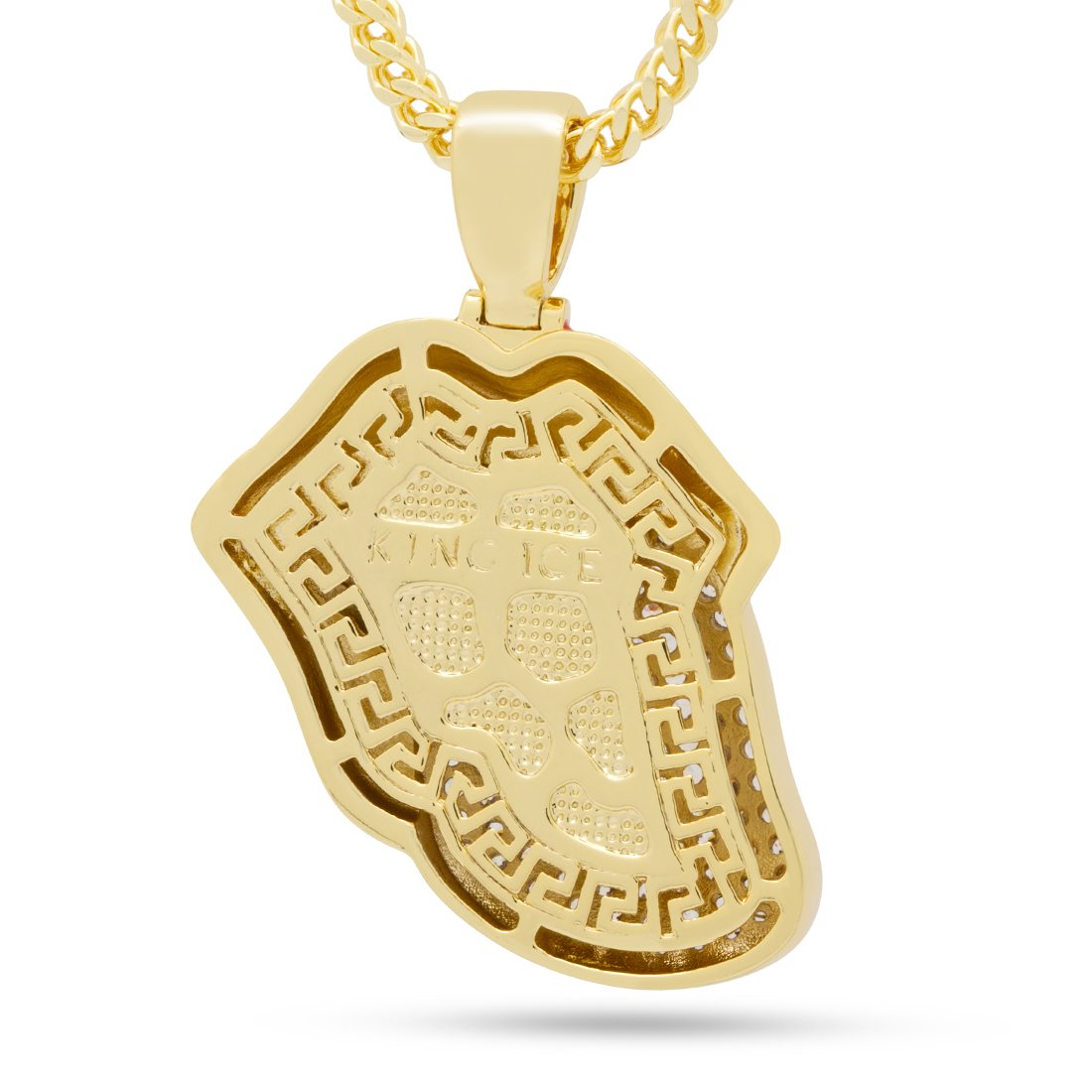 Rote Halskette „Zunge der Begierde“