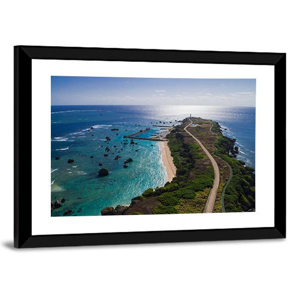 Resort Island Okinawa Miyako Canvas Wall Art-3 Horizontal-Gallery Wrap-25" x 16"-Tiaracle