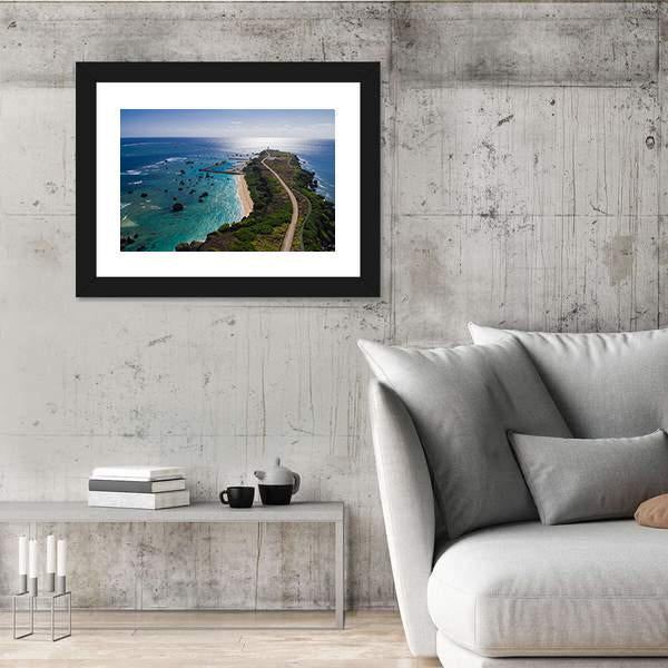 Resort Island Okinawa Miyako Canvas Wall Art-3 Horizontal-Gallery Wrap-25" x 16"-Tiaracle