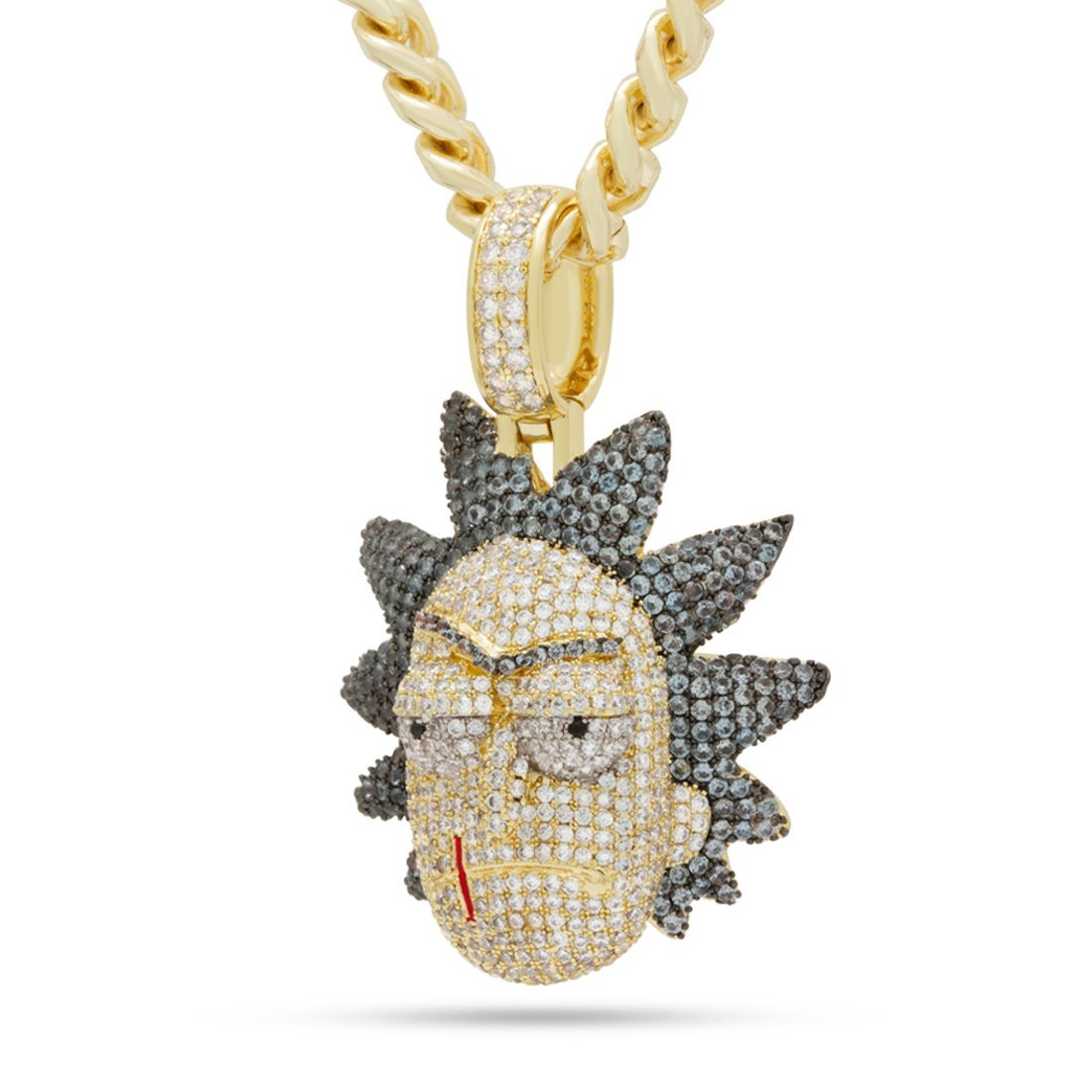 Rick and Morty x King Ice - Evil Rick Necklace