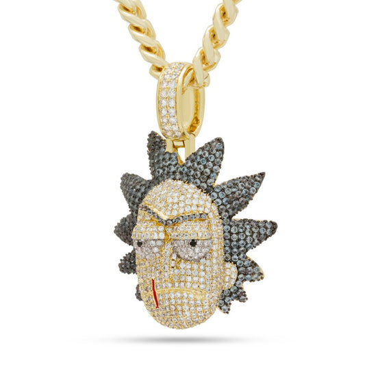 Rick and Morty x King Ice - Evil Rick Necklace