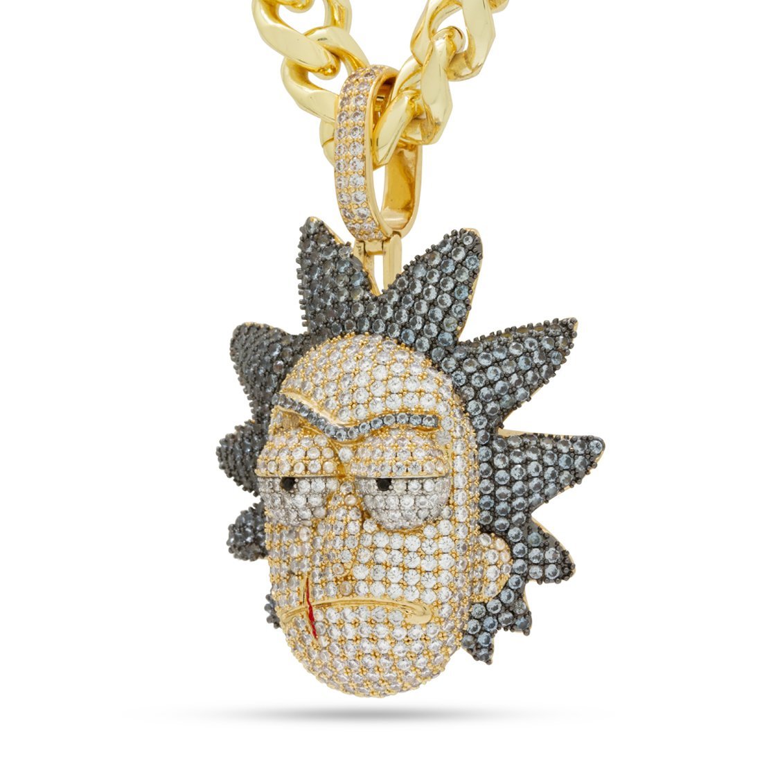 Rick and Morty x King Ice - Evil Rick Necklace