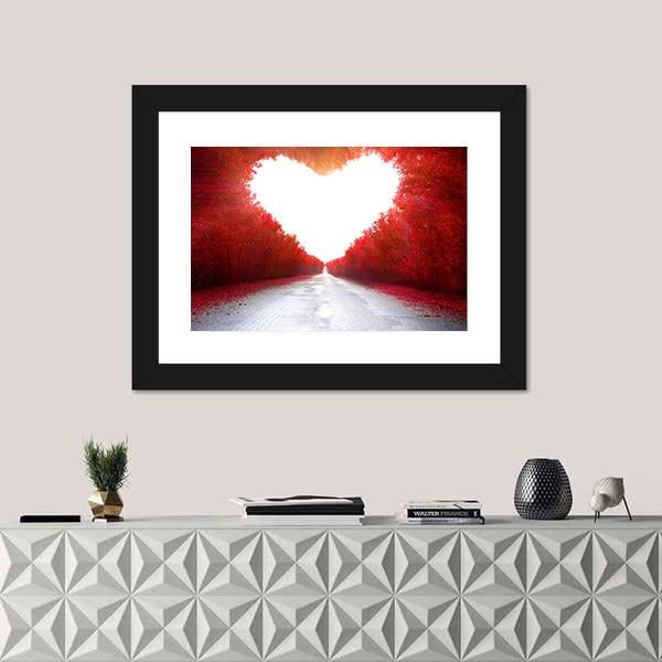 Road To Love Canvas Wall Art-1 Piece-Framed Print-20" x 16"-Tiaracle