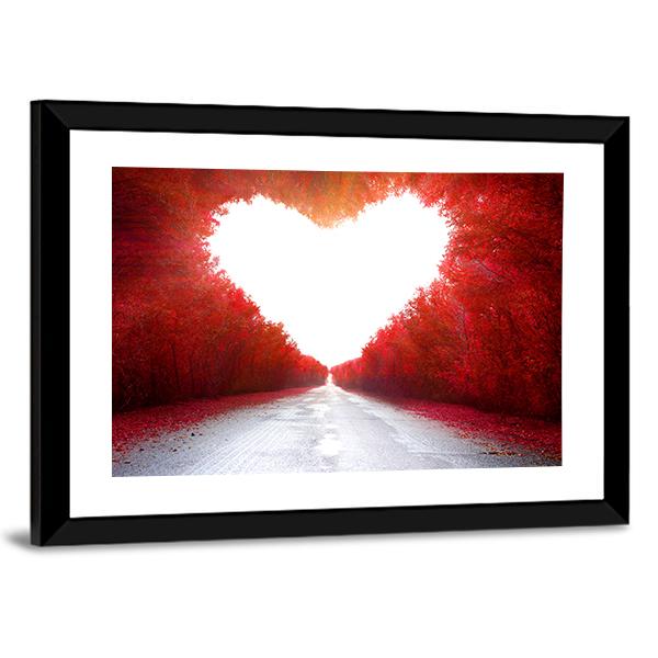 Road To Love Canvas Wall Art-3 Horizontal-Gallery Wrap-25" x 16"-Tiaracle