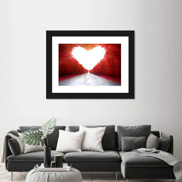 Road To Love Canvas Wall Art-3 Horizontal-Gallery Wrap-25" x 16"-Tiaracle