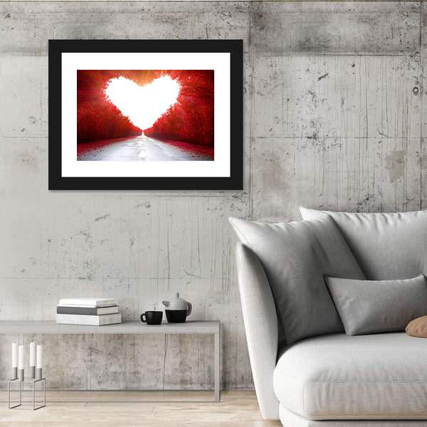 Road To Love Canvas Wall Art-3 Horizontal-Gallery Wrap-25" x 16"-Tiaracle