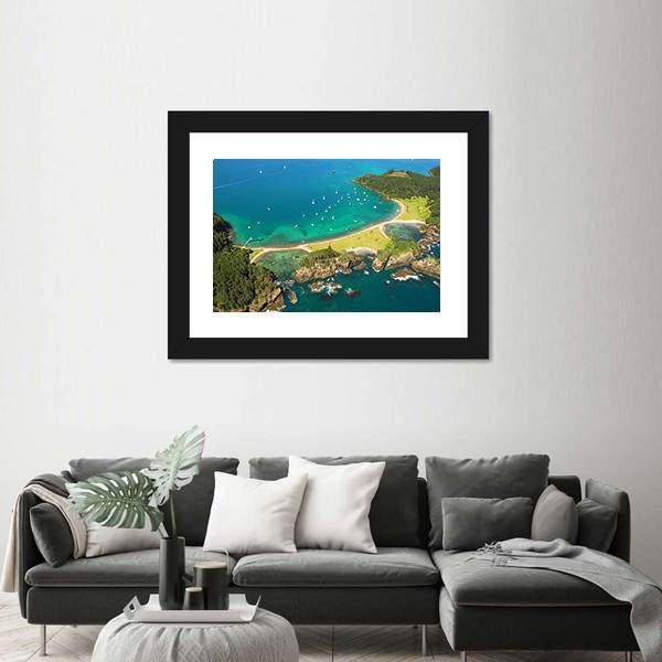Roberton Island New Zealand Canvas Wall Art-3 Horizontal-Gallery Wrap-25" x 16"-Tiaracle