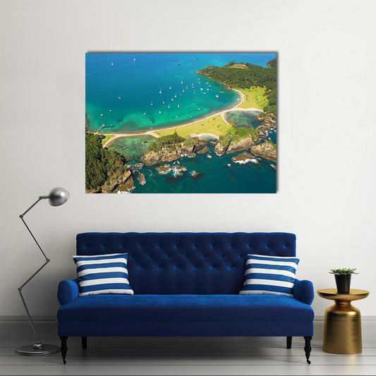 Roberton Island New Zealand Canvas Wall Art-1 Piece-Gallery Wrap-48" x 32"-Tiaracle