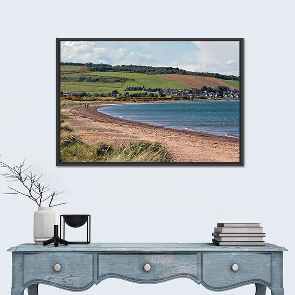 Rosemarkie Bay Canvas Wall Art-1 Piece-Floating Frame-24" x 16"-Tiaracle