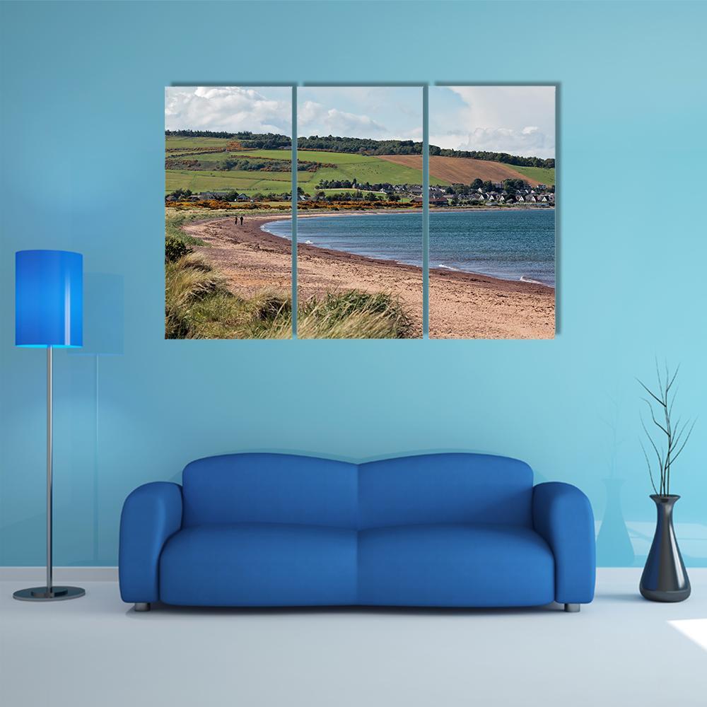 Rosemarkie Bay Canvas Wall Art-3 Horizontal-Gallery Wrap-37" x 24"-Tiaracle