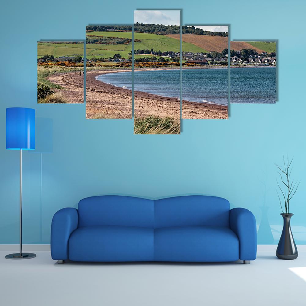 Rosemarkie Bay Canvas Wall Art-5 Star-Gallery Wrap-62" x 32"-Tiaracle