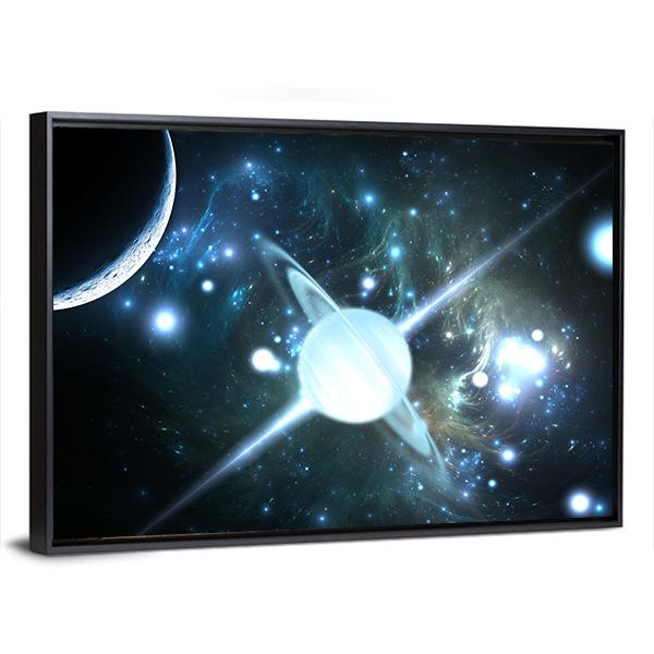 Rotating Neutron Star Canvas Wall Art-3 Horizontal-Gallery Wrap-25" x 16"-Tiaracle