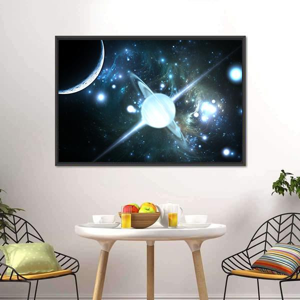 Rotating Neutron Star Canvas Wall Art-3 Horizontal-Gallery Wrap-25" x 16"-Tiaracle