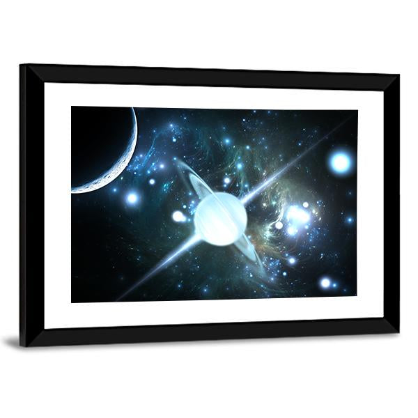 Rotating Neutron Star Canvas Wall Art-3 Horizontal-Gallery Wrap-25" x 16"-Tiaracle