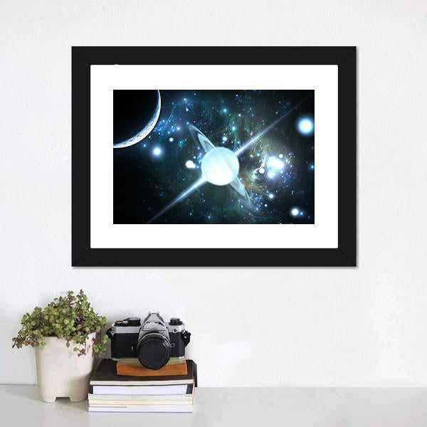 Rotating Neutron Star Canvas Wall Art-1 Piece-Framed Print-20" x 16"-Tiaracle