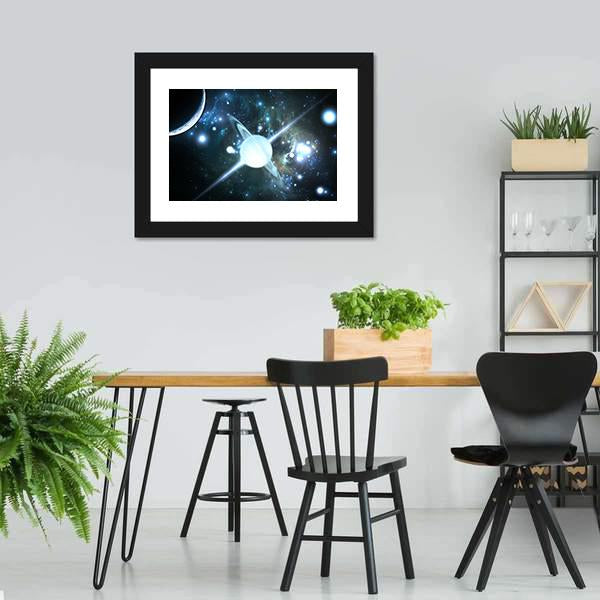 Rotating Neutron Star Canvas Wall Art-3 Horizontal-Gallery Wrap-25" x 16"-Tiaracle