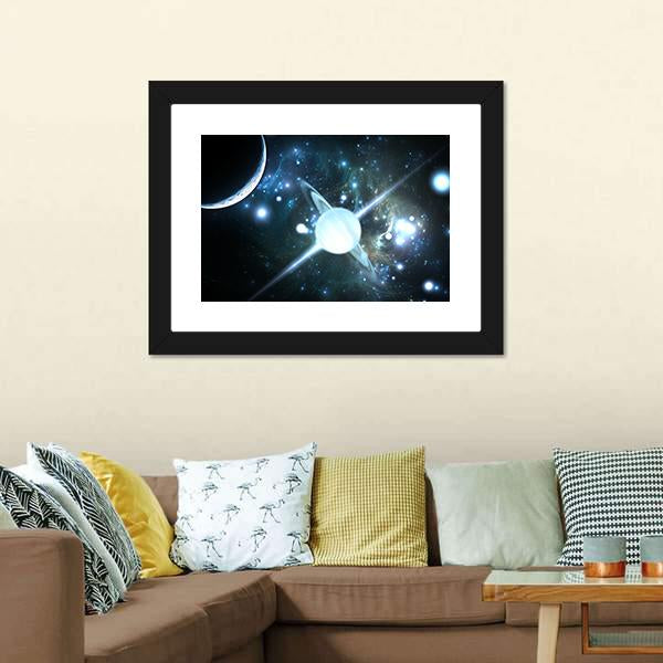 Rotating Neutron Star Canvas Wall Art-3 Horizontal-Gallery Wrap-25" x 16"-Tiaracle