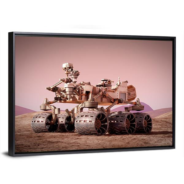 Rover On Planet Mars Canvas Wall Art-3 Horizontal-Gallery Wrap-25" x 16"-Tiaracle