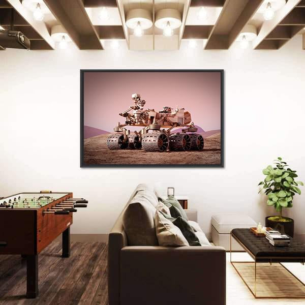 Rover On Planet Mars Canvas Wall Art-3 Horizontal-Gallery Wrap-25" x 16"-Tiaracle