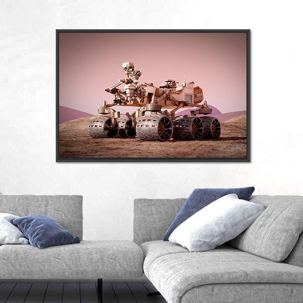 Rover On Planet Mars Canvas Wall Art-3 Horizontal-Gallery Wrap-25" x 16"-Tiaracle