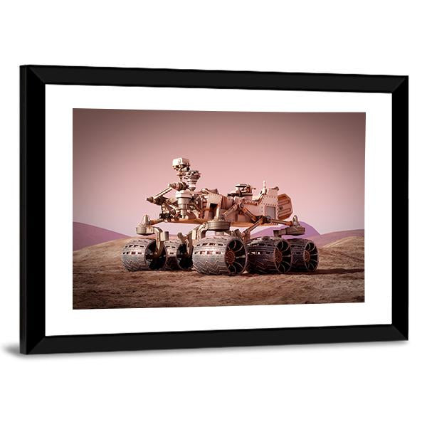 Rover On Planet Mars Canvas Wall Art-3 Horizontal-Gallery Wrap-25" x 16"-Tiaracle