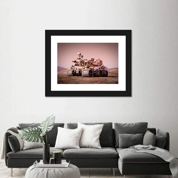 Rover On Planet Mars Canvas Wall Art-3 Horizontal-Gallery Wrap-25" x 16"-Tiaracle