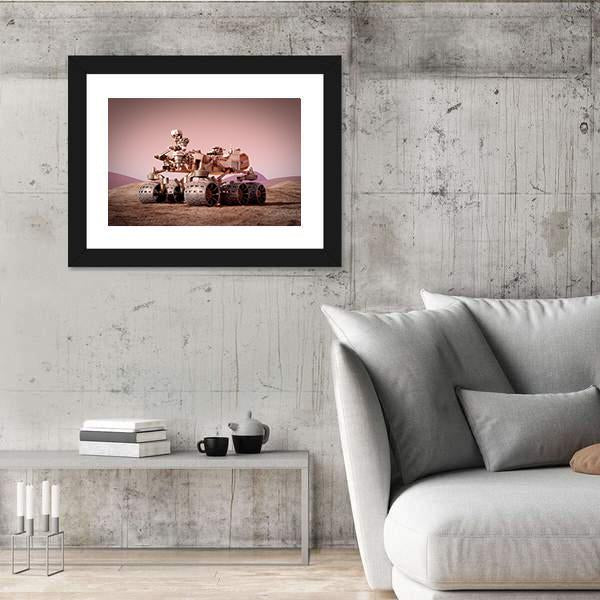 Rover On Planet Mars Canvas Wall Art-3 Horizontal-Gallery Wrap-25" x 16"-Tiaracle