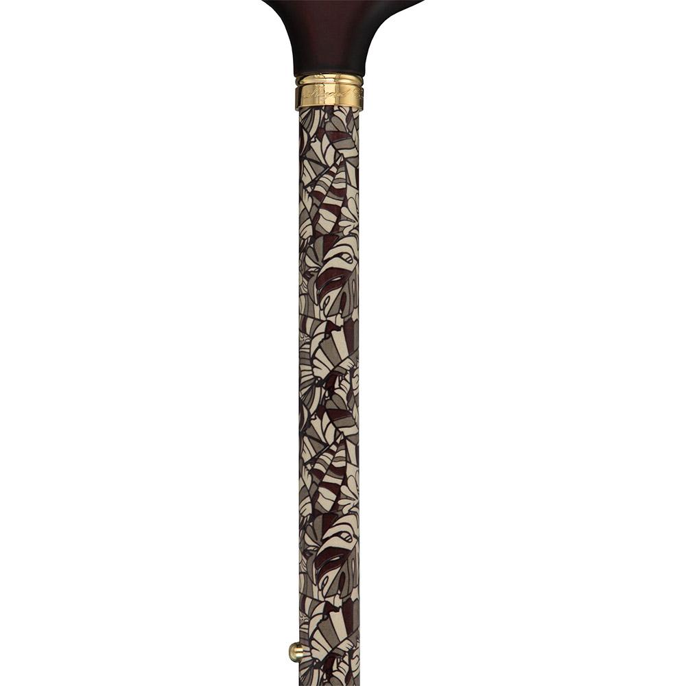 Scratch & Dent Bahama Leaf Adjustable Derby Walking Cane V1760