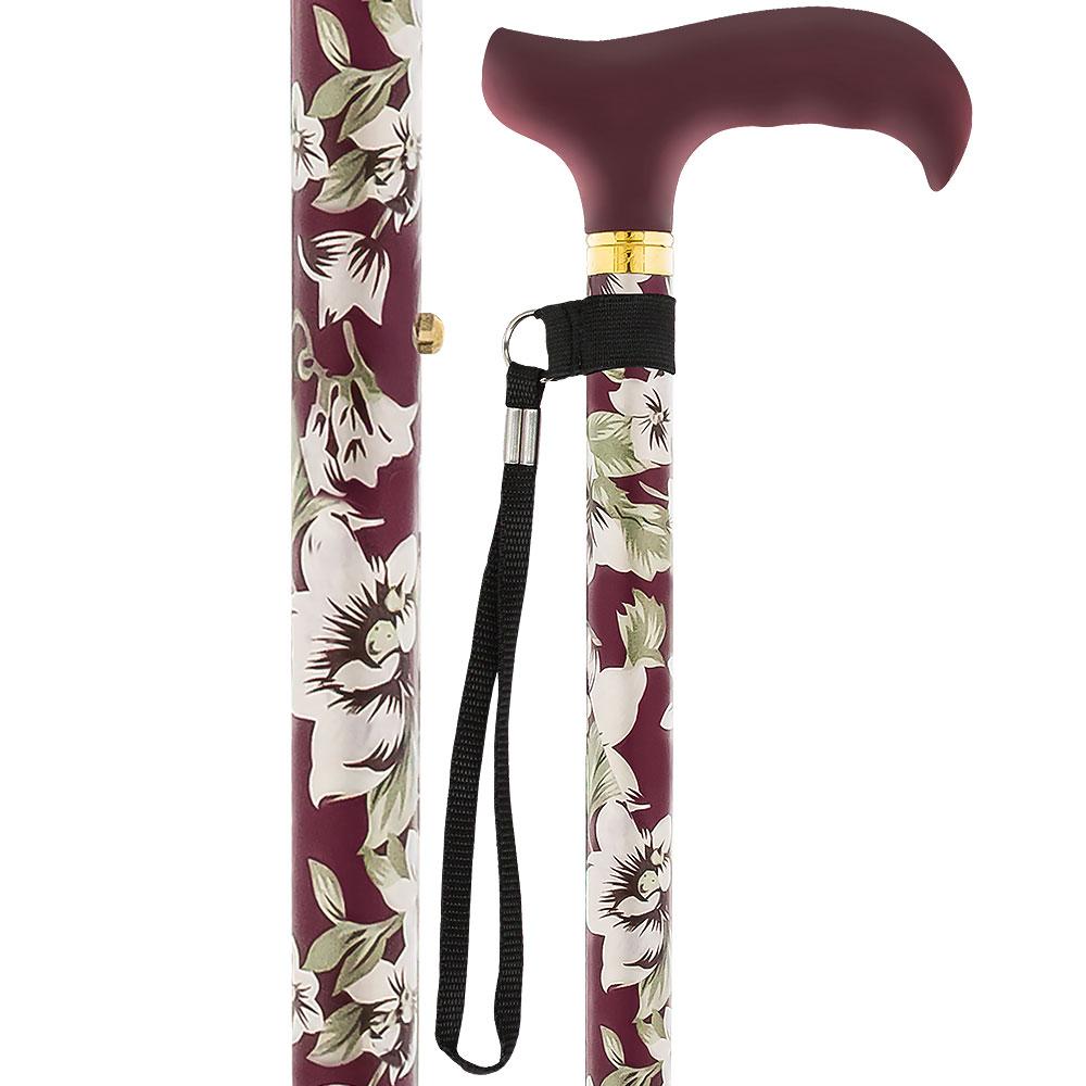 Scratch & Dent Burgundy Beauty Standard Adjustable Cane V1670