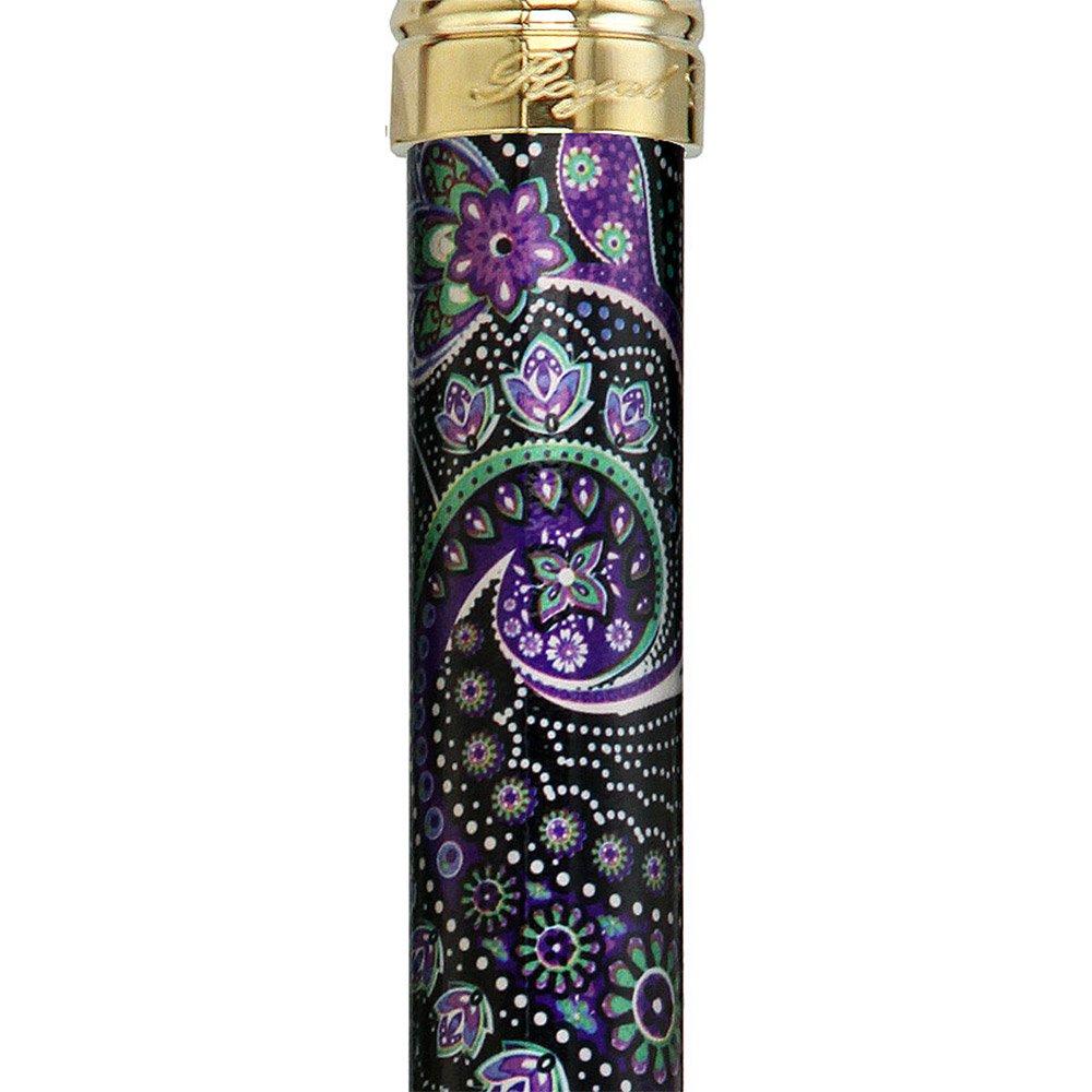 Scratch & Dent Purple Majesty Designer Adjustable Derby Walking Cane with Engraved Collar V1948