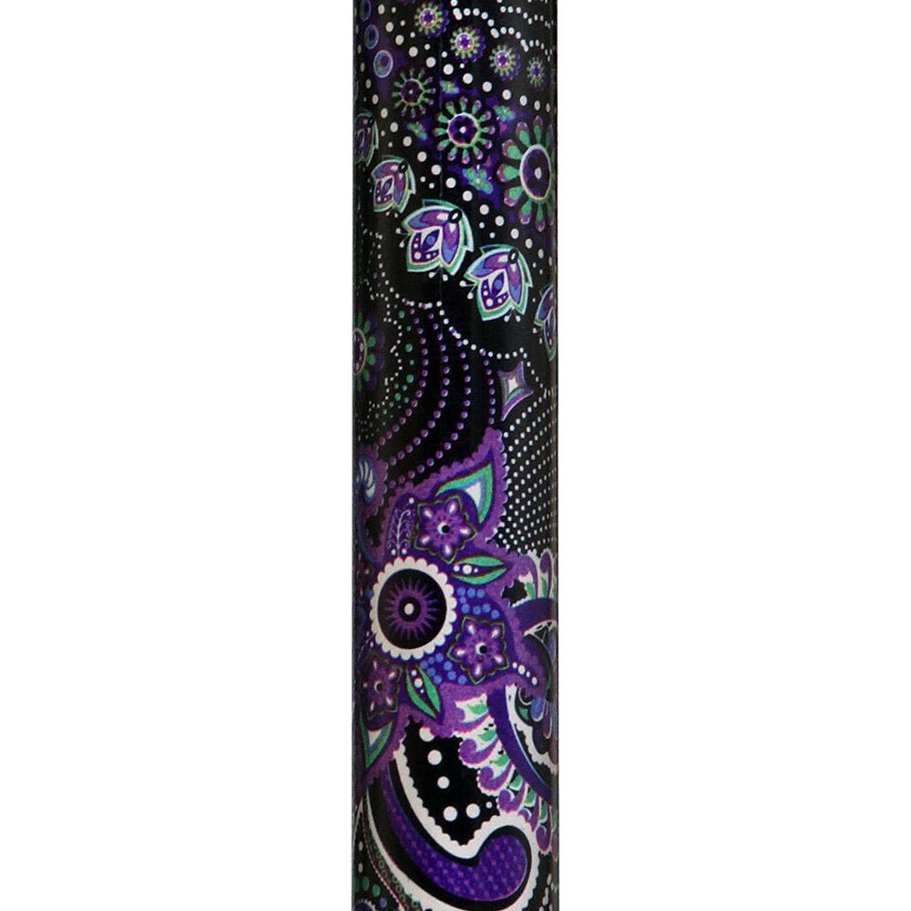 Scratch & Dent Purple Majesty Designer Adjustable Derby Walking Cane with Engraved Collar V1948