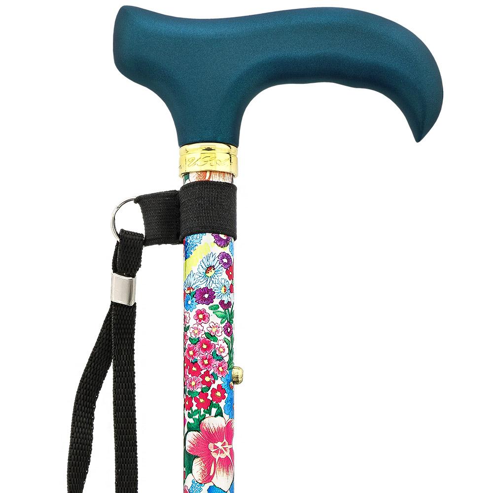 Scratch & Dent Beautiful Bouquet Adjustable Folding Cane V1782