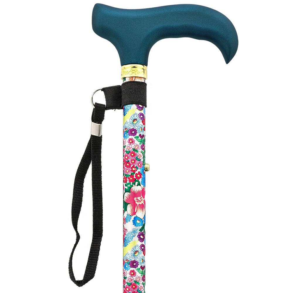 Scratch & Dent Beautiful Bouquet Adjustable Folding Cane V1782