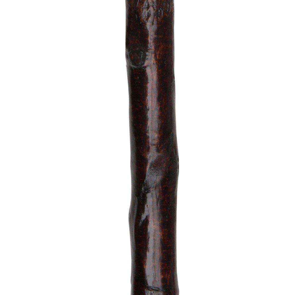 Scratch & Dent Genuine Blackthorn Wood Derby Walking Cane With Green Beech wood Handle and Shamrock V1486